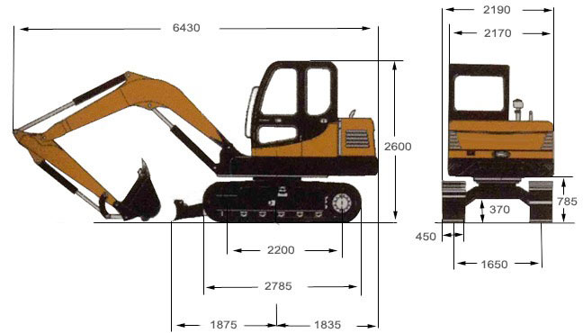 Gambar Excavator 2 Dimensi Contoh Gambar 2 Dimensi