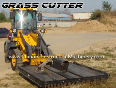 wheel loader grass cutter