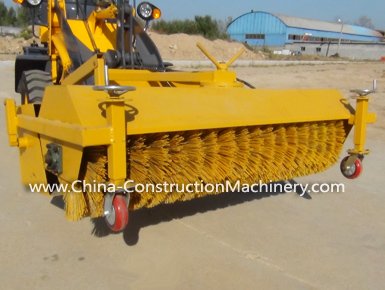 china wheel loader sweeper